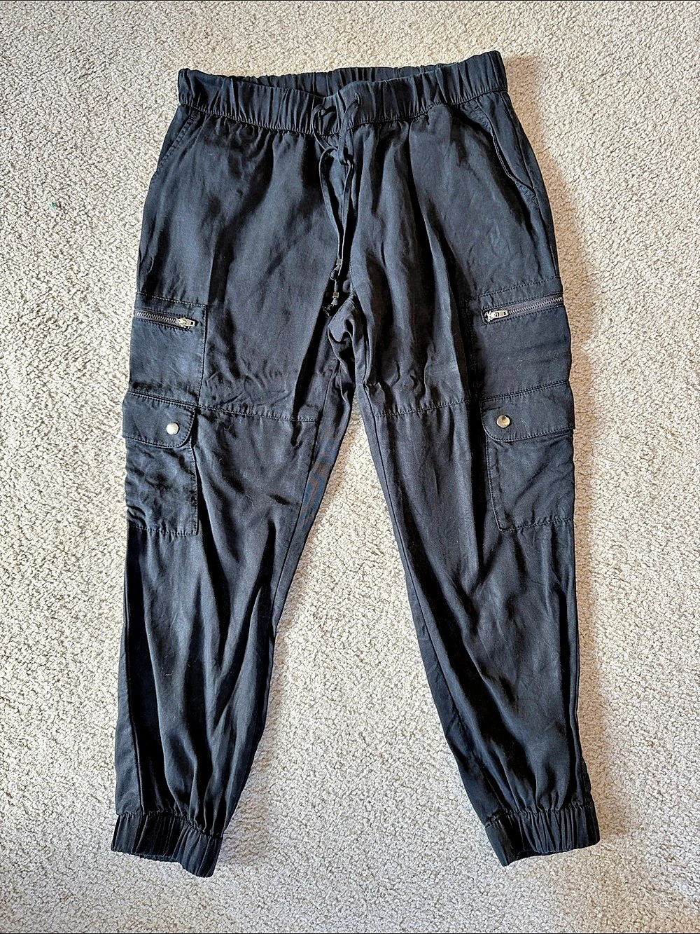 Banana republic Black Cargo Jogger Pants Size Small